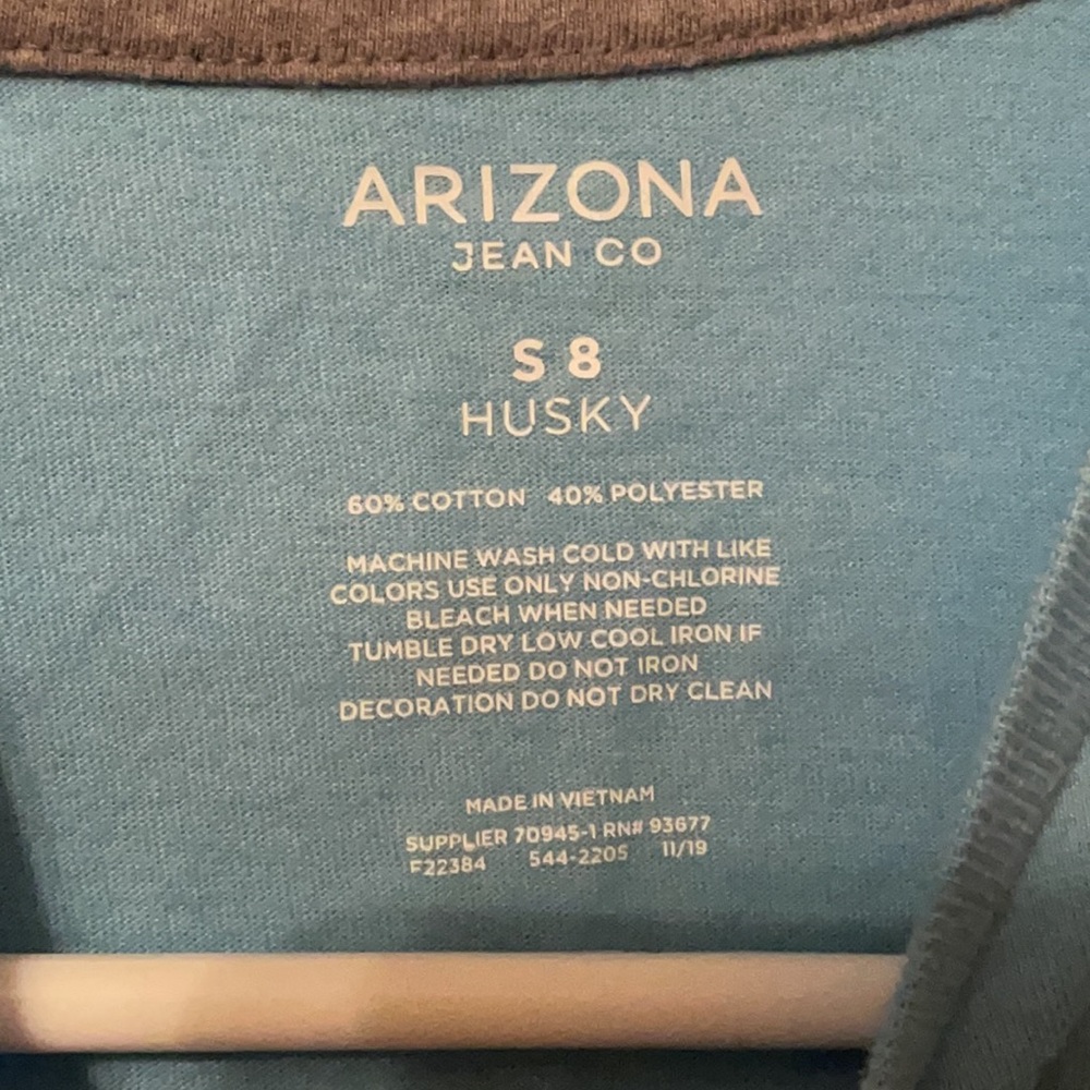 Arizona Jean Co. Boys size 8 husky t shirt featuring t-Rex in sunglasses! - Picture 3 of 4